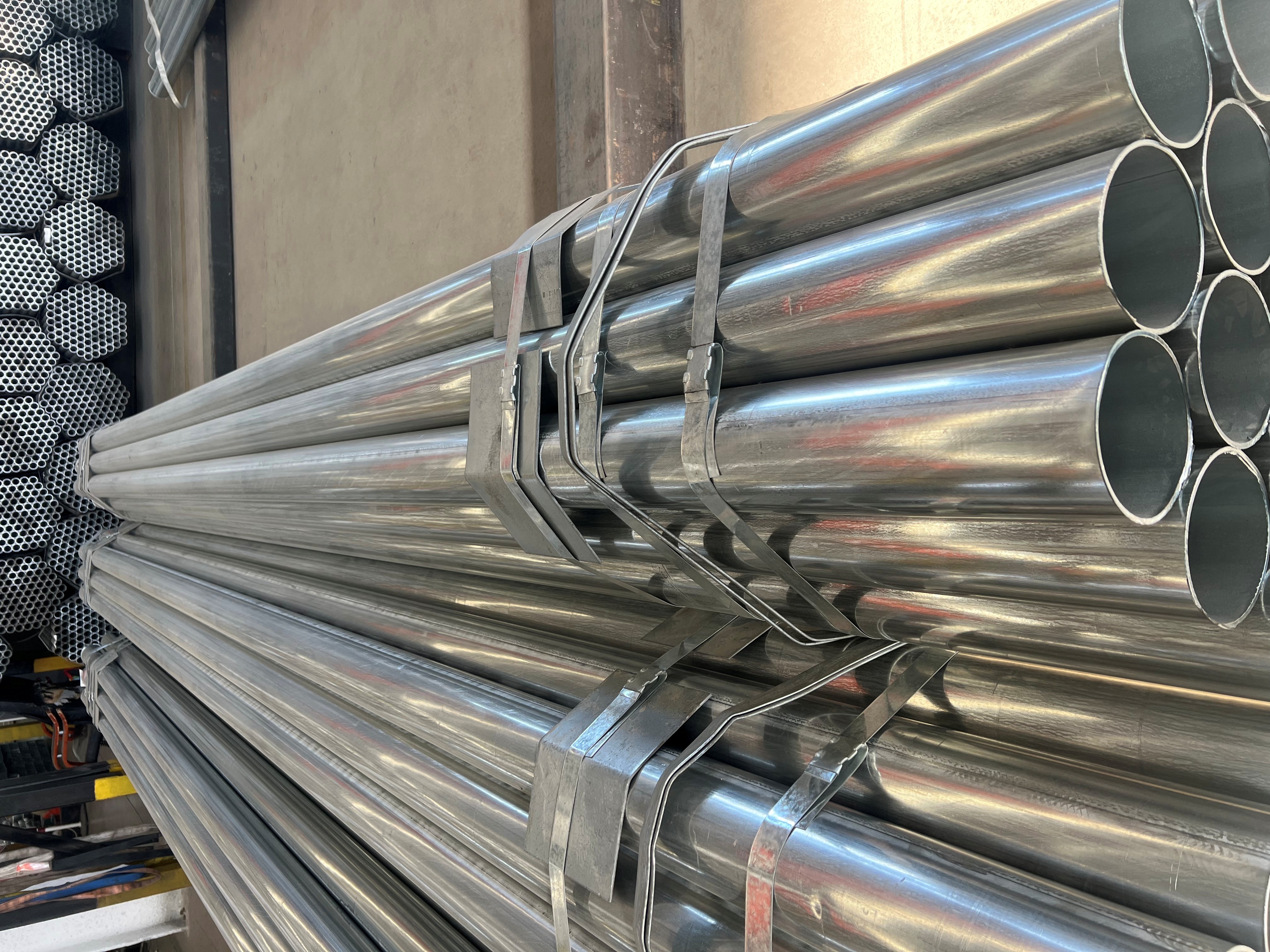 4-inch Galvanized Round Pipe